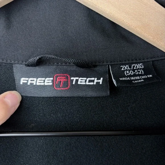 Free Tech Women's Zip Up Jacket Black Size 2XL/2XG (50-52) Full Zip Pockets - Picture 2 of 7